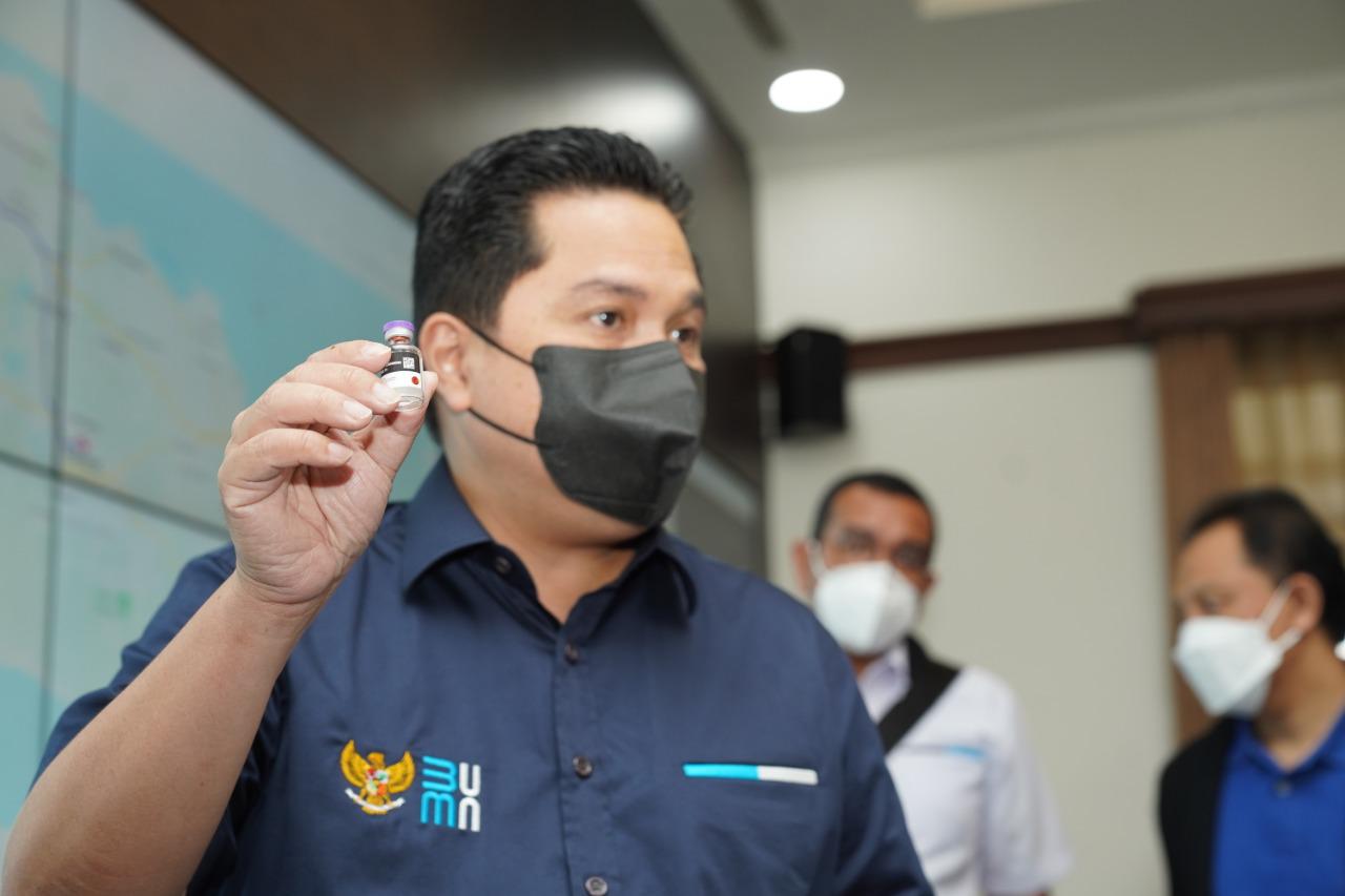  Erick Thohir Minta Kepala Daerah Menyimpan Vaksin Covid-19 di Suhu 2-8 derajat