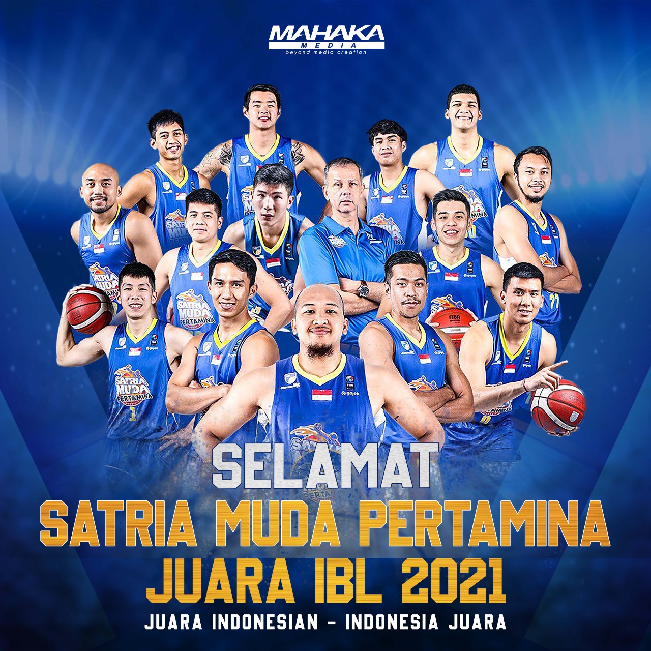  Satria Muda Pertamina Juara IBL 2021