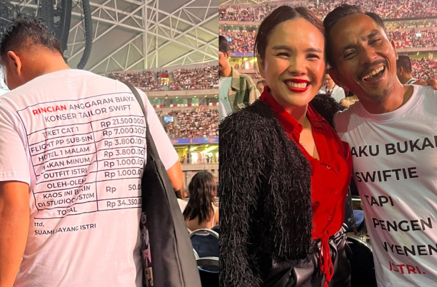  Bucin: Seorang Suami Habiskan Puluhan Juta untuk Bahagiakan Istri di Konser Taylor Swift